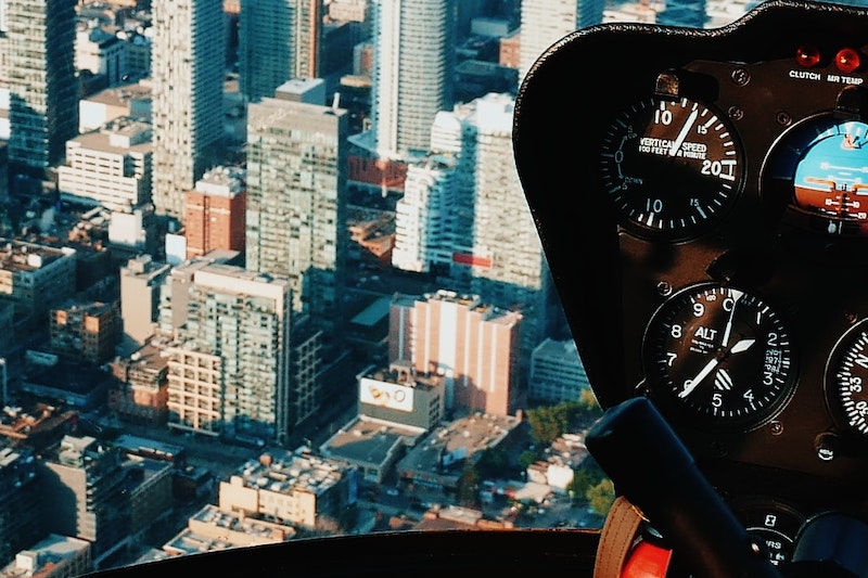 Top view of the city