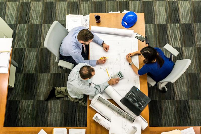 A team coming up with a plan