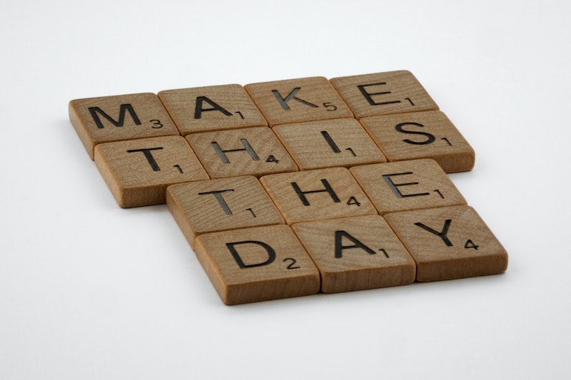 "Make This The Day" Scrabble tiles